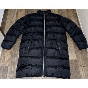 Boohoo Jacket Woman’s Size 2US Black Full Zip Puffer Bubble Coat